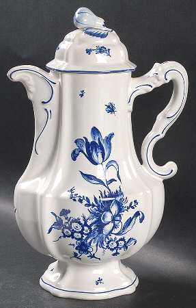 Cornflower Blue Coffee Pot & Lid