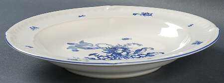 Cornflower Blue Large Rim Soup Bowl
