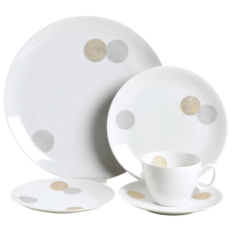 Coins 5 Piece Place Setting