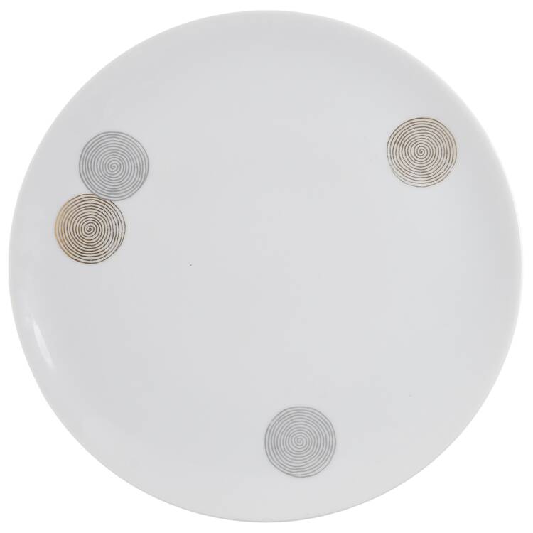 Coins Large Dinner Plate