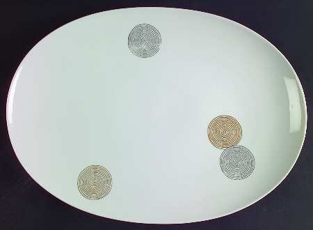 Coins 15" Oval Serving Platter