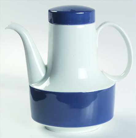 Composition Cobalt Blue Coffee Pot & Lid