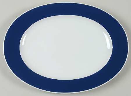 Composition Cobalt Blue 12" Oval Serving Platter