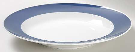 Composition Cobalt Blue Large Rim Soup Bowl