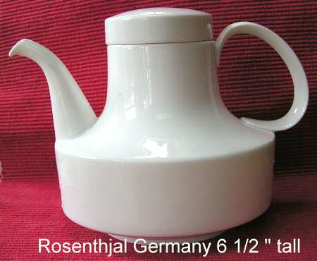 Composition White Teapot & Lid