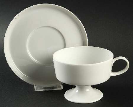 Footed Cup & Saucer Set