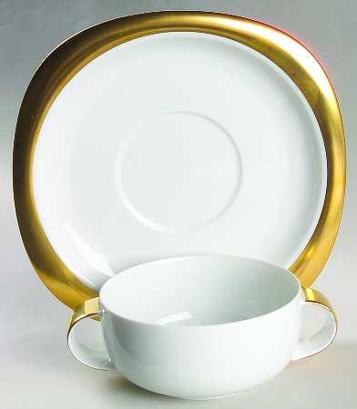 Concept 2 (Suomi) Flat Cream Soup Bowl & Saucer Set