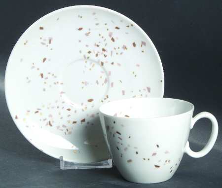 Confetti Flat Cup & Saucer Set