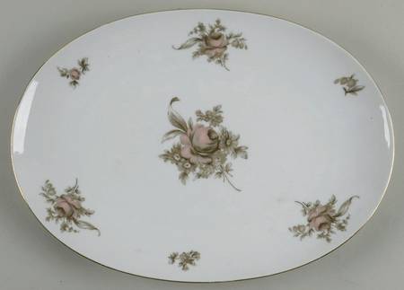 Colonial Rose 13" Oval Serving Platter
