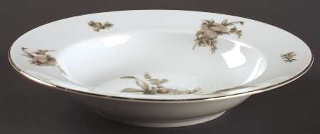 Colonial Rose Rim Soup Bowl