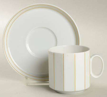Corfu Flat Demitasse Cup & Saucer Set