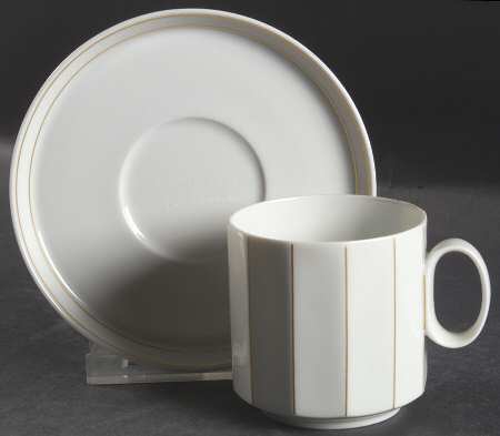 Corfu Flat Cup & Saucer Set