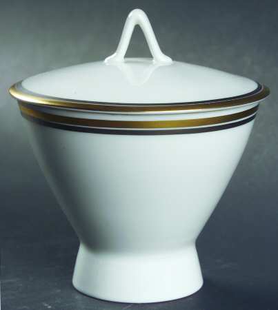 Corinth (Coupe, Gold) Sugar Bowl & Lid