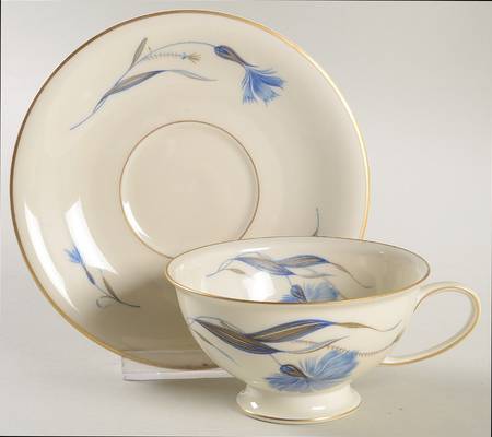 Cornflower (Winifred) Footed Cup & Saucer Set