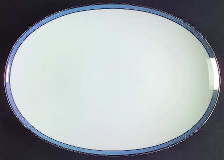 Corona Blue 13" Oval Serving Platter