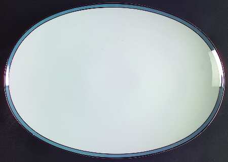 Corona Blue 15" Oval Serving Platter
