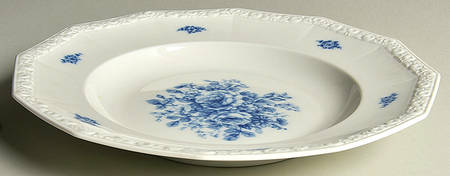 Cobalt Rose 12" Pasta Serving Bowl