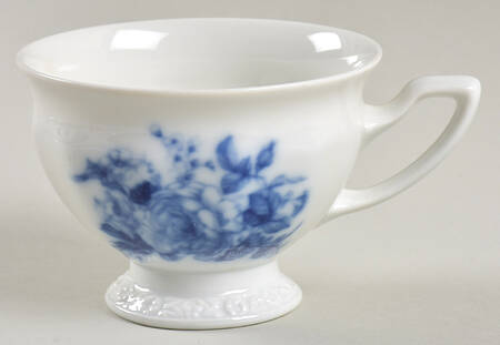 Cobalt Rose Footed Cup