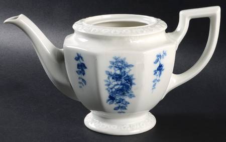 Cobalt Rose Teapot No Lid
