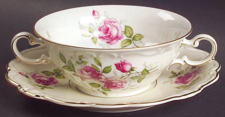 Courtship Flat Cream Soup Bowl & Saucer Set