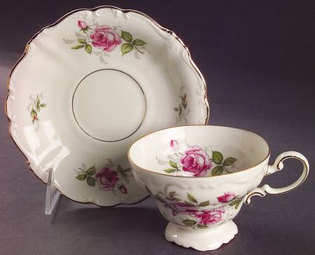 Courtship Footed Cup & Saucer Set