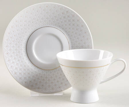 Crown Jewel Footed Cup & Saucer Set