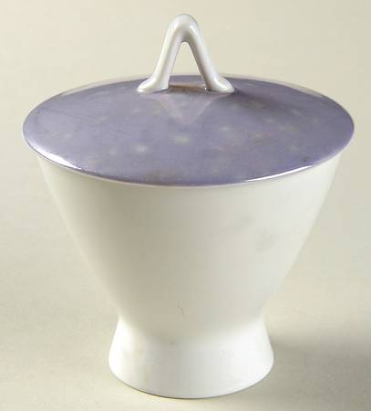Crystalline Blue Sugar Bowl & Lid