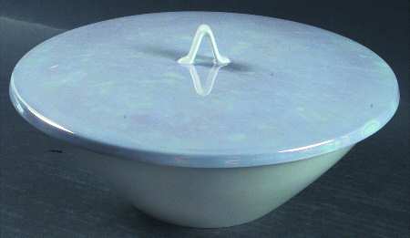 Crystalline Blue Round Covered Vegetable-Uses RV9 as Base+CVLRV9