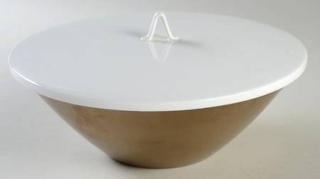 Crystalline Taupe Round Covered Vegetable-Uses RV9 as Base+CVLRV9