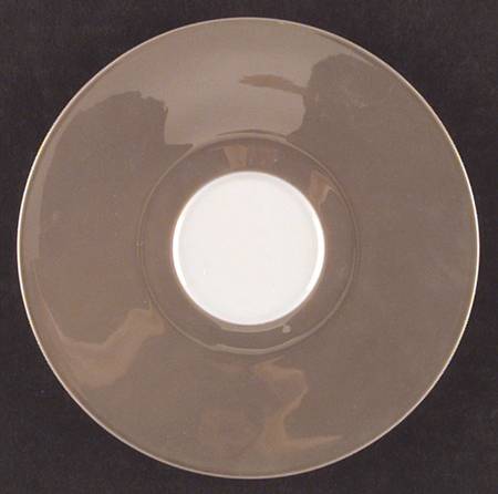Crystalline Taupe Saucer