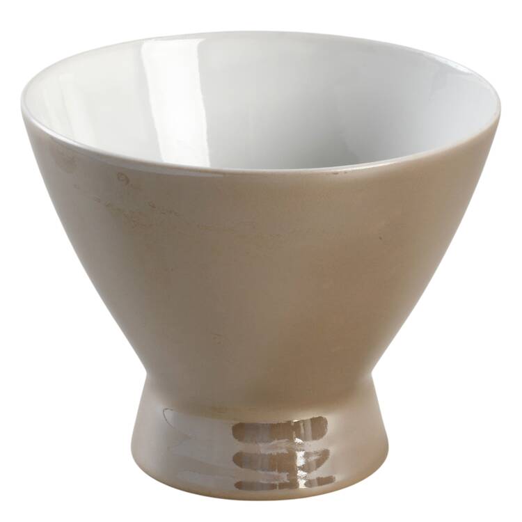 Crystalline Taupe Sugar Bowl No Lid