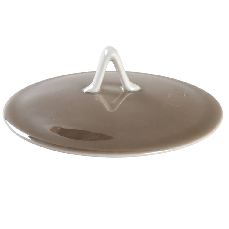 Crystalline Taupe Lid for Sugar Bowl