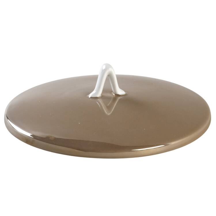 Crystalline Taupe Lid for Butter Box
