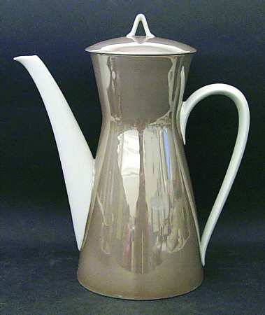 Crystalline Taupe Coffee Pot & Lid