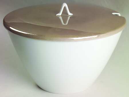 Crystalline Taupe Tureen &  Lid