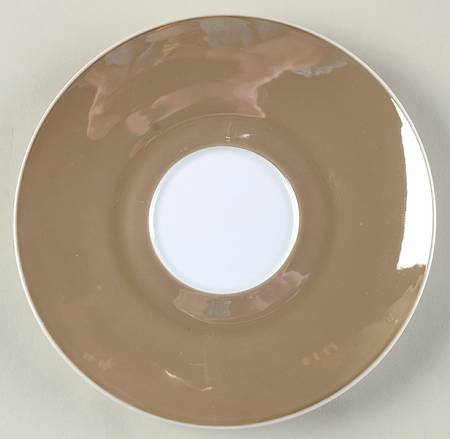 Crystalline Taupe Saucer for Cream Soup Bowl