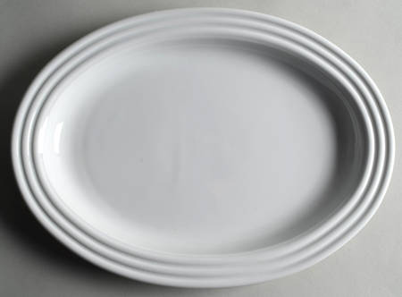 Cupola White 14" Oval Serving Platter