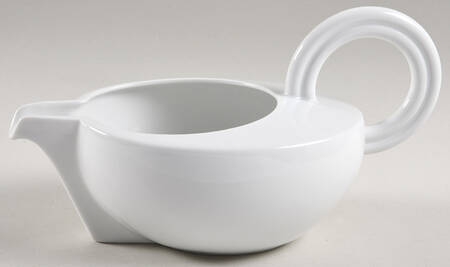 Cupola White Gravy Boat