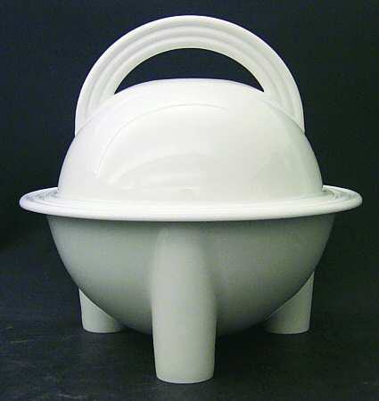 Cupola White Round Covered Vegetable