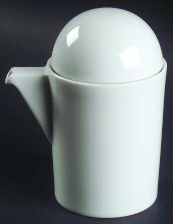 Cupola White Creamer & Lid