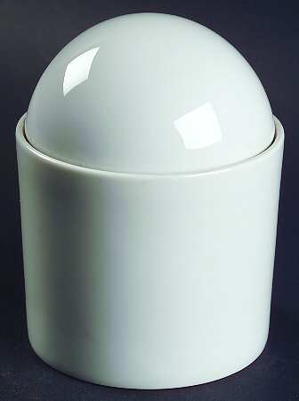 Cupola White Sugar Bowl & Lid