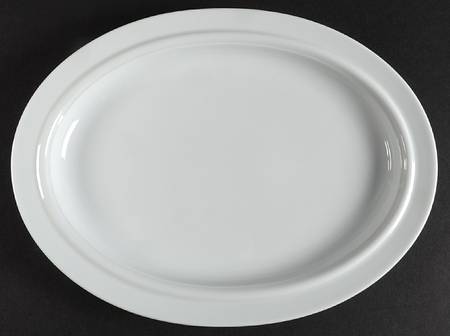 Cupola White 11" Oval Serving Platter