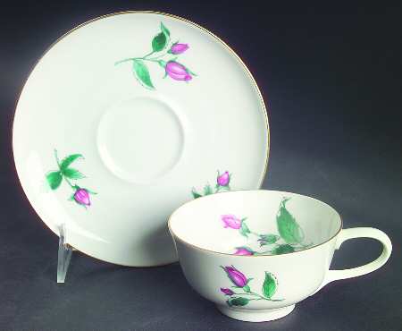 Darling Rose Footed Cup & Saucer Set