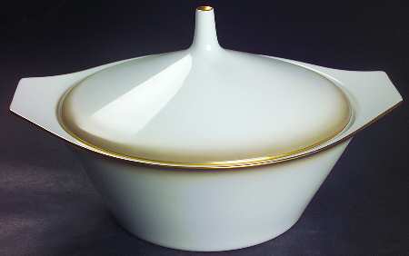 Dawn (Gold Trim) Round Covered Vegetable