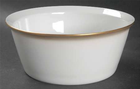 Dawn (Gold Trim) 8" Round Vegetable Bowl