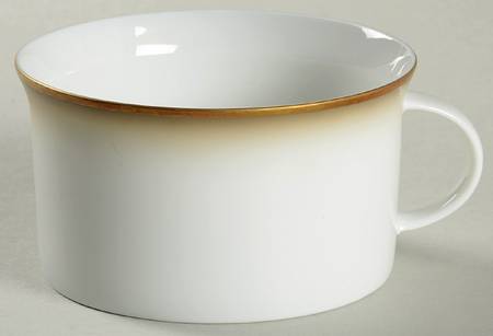 Dawn (Gold Trim) Flat Cup