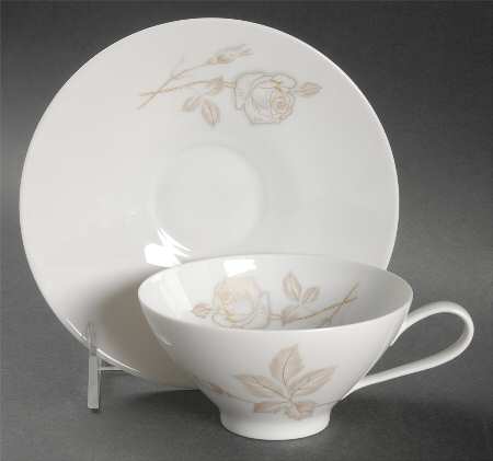 Desert Rose Flat Cup & Saucer Set