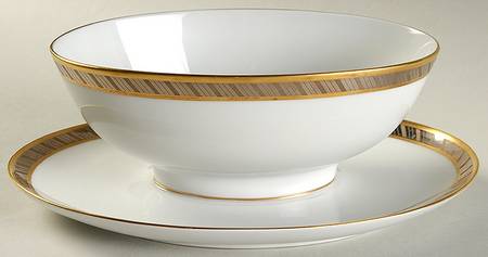 Desiree (Coupe Shape) Gravy Boat with Attached Underplate
