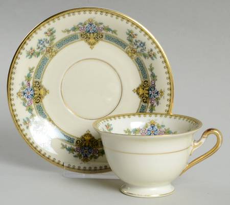 Devonshire Footed Demitasse Cup & Saucer Set