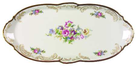 Diplomat (Center Gold) Large Sandwich Tray